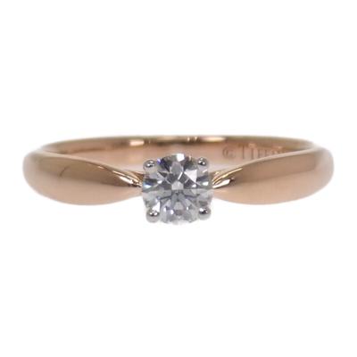 TIFFANY&Co.  # 9(Размер Японии) кольцо K18 Розовое Золото/Платина Pt950 Женское