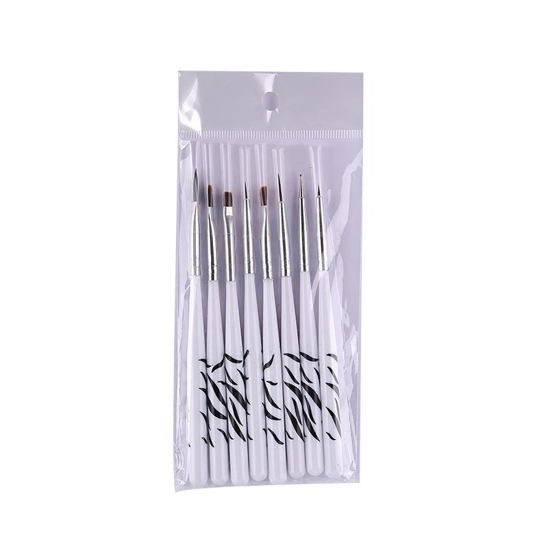 8pcs/set Nail Art Acrylic French Stripes Design Brush Dotting Picking Pen Manicure Tool