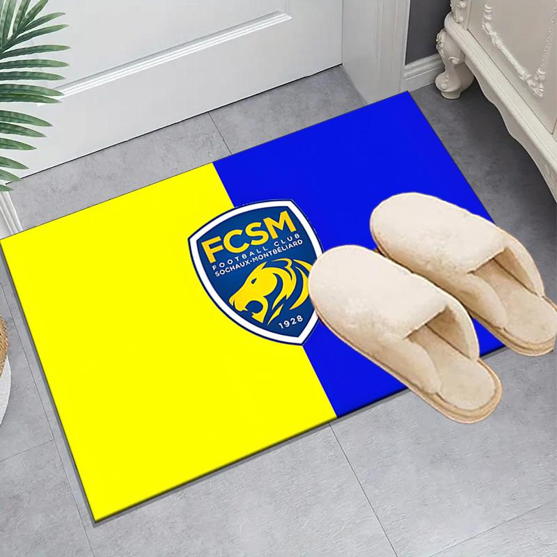 1PC Sochaux-montbeliard Crest Floor Mat for Living Room, Game Rooms, Office, Bedroom, Office Floor Mat Playful Design, Christmas fan gifts