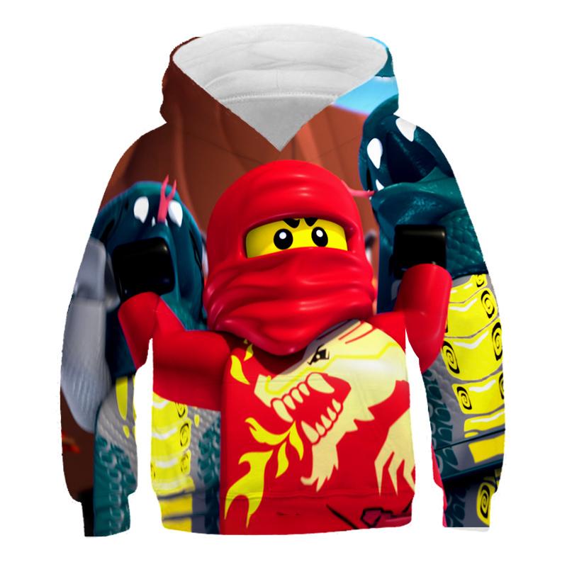2025 Kids Ninjago Hoodies 3D Casual Print Pullover Kids Teen Boys Girls Kids Toddler Sweatshirts Toddler Tops 4-14 Years Old