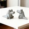 Милая Фигурка Аллигатора, Очаровательный 3D-Печатный Декор Рептилии для Гостиной, Книжной Полки, Стола | Уникальный Домашний Акцентный Подарок