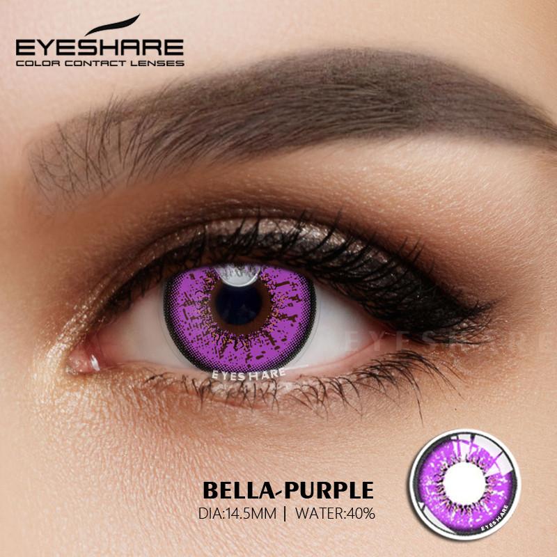 Eyeshare Косплей Фиолетовый Цвет Контактные Линзы для Глаз Синие Линзы Colorcon Аниме Coser Линзы Макияж Глаз Pupilentes