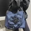 TEMU: Women's Floral Denim Tote Bags - Large-Capacity Casual European & American Style Shoulder Bags