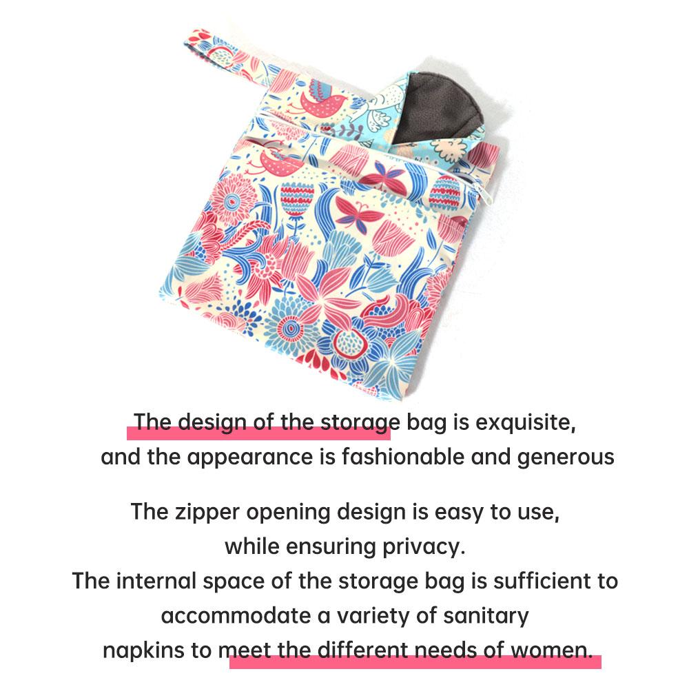 Набор из 11 предметов: многоразовые менструальные прокладки, моющиеся менструальные гигиенические прокладки и прокладки для менструального ухода.