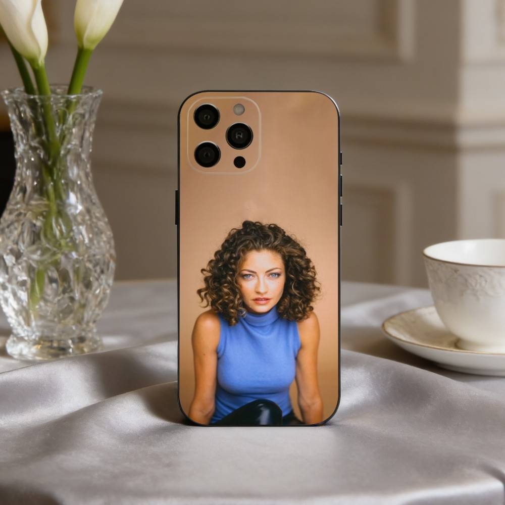 R-Rebecca G-Gayheart Actress Phone Case For iPhone 17pro, 16,15,14,13,12,11 X XR Plus,Others Soft Black Cover