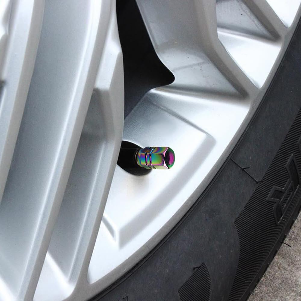 LIANHATA Tire Air Valve Caps Set of 4 Tire Wheel Air Valve Cap Cover