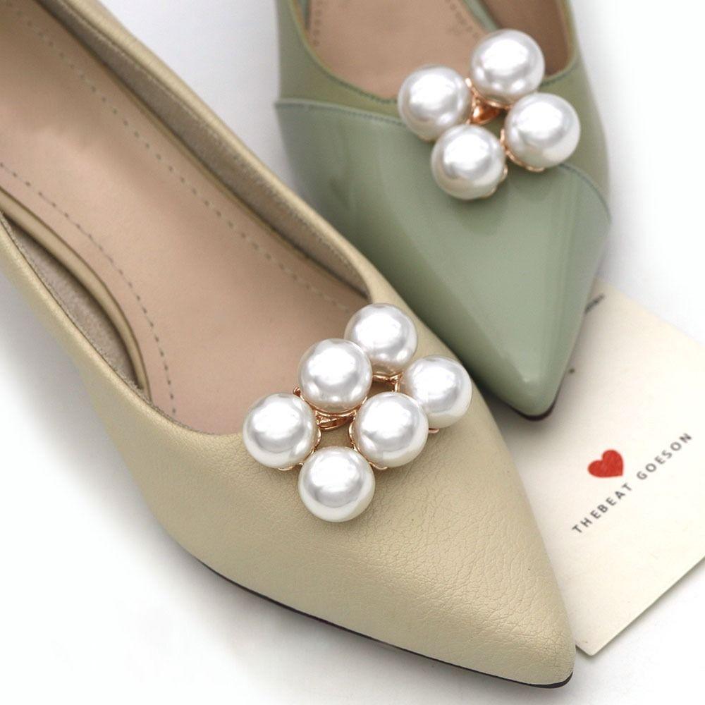 1 шт. съемные зажимы для обуви модные жемчужные съемные украшения для обуви невесты высокие каблуки украшения для леди