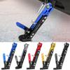 Universal Motorcycle CNC Kick Stand Parking Bracket Motorcycle Accessories Adjustable Kickstand Foot Side Stand for Electric Motorbike