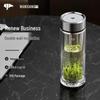 Wanxiang Double-Layer Borosilicate Glass Business Travel Mug