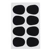 8pcs/lot Black Silicone 0.5mm Alto Tenor Rubber Saxophone Clarinet Mouthpiece Cushions