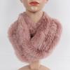 New Russian Women Infinity Real Rabbit Fur Scarf Circle Long Real Fur Wrap Scarves Winter Warm Street Fashion Genuine Fur Muffle