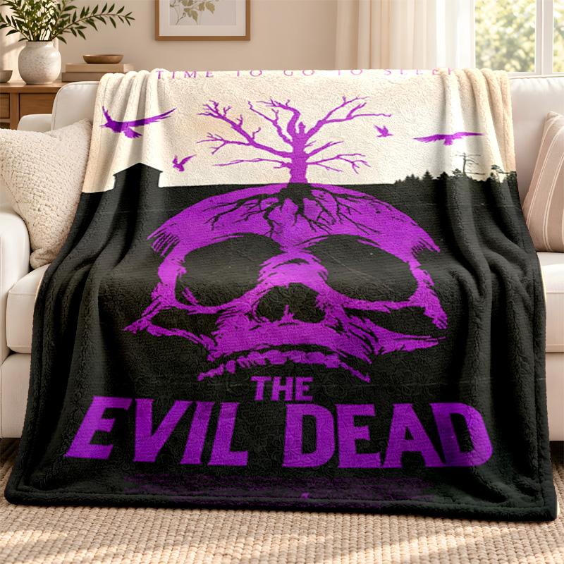 Evil dead blanket Flannel Blanket Soft Cozy Plush Throw for Sofa Bed Lightweight Home Decoration Outdoor camping