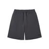 Solid Color Lace-Up Knitted Shorts Men Shorts Gray Black VN000FR01O7