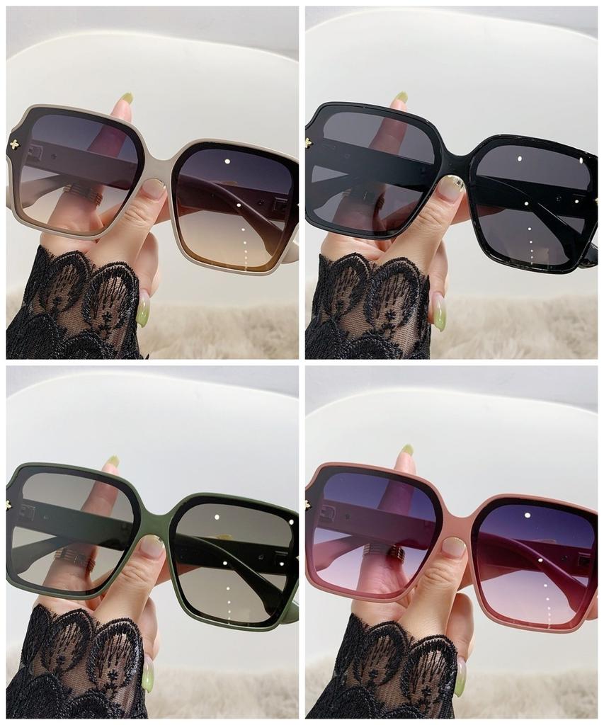 Square Frame Sunglasses INS Trend Korean Style Personalized Sun Glasses for Women Men Adult UV400 Eyewear