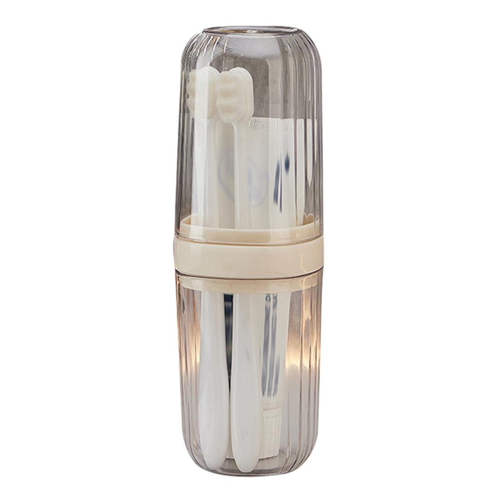 Дорожный футляр для зубных щеток2 в 1 Портативный органайзер для зубной пасты для дома и улицыДомашний контейнер для хранения Аксессуары для ванной комнаты