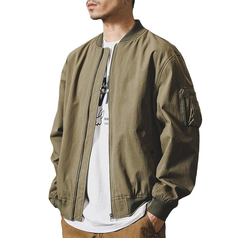 Jay Leno American Tooling Vintage Classic Detroit Jacket Men's Short Stand-Up Collar Pilot Jacket Men's