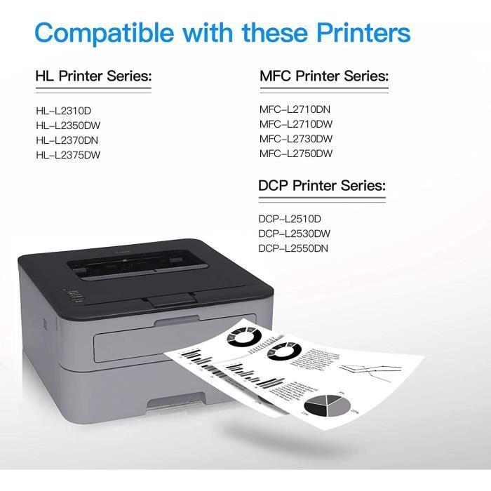 CARTOUCHE IMPRIMANTELxTek Compatible pour Brother TN2420 TN2420 TN2410 TN2410 Cartouche de Toner pour Brother MFCL2710DW HLL2350581