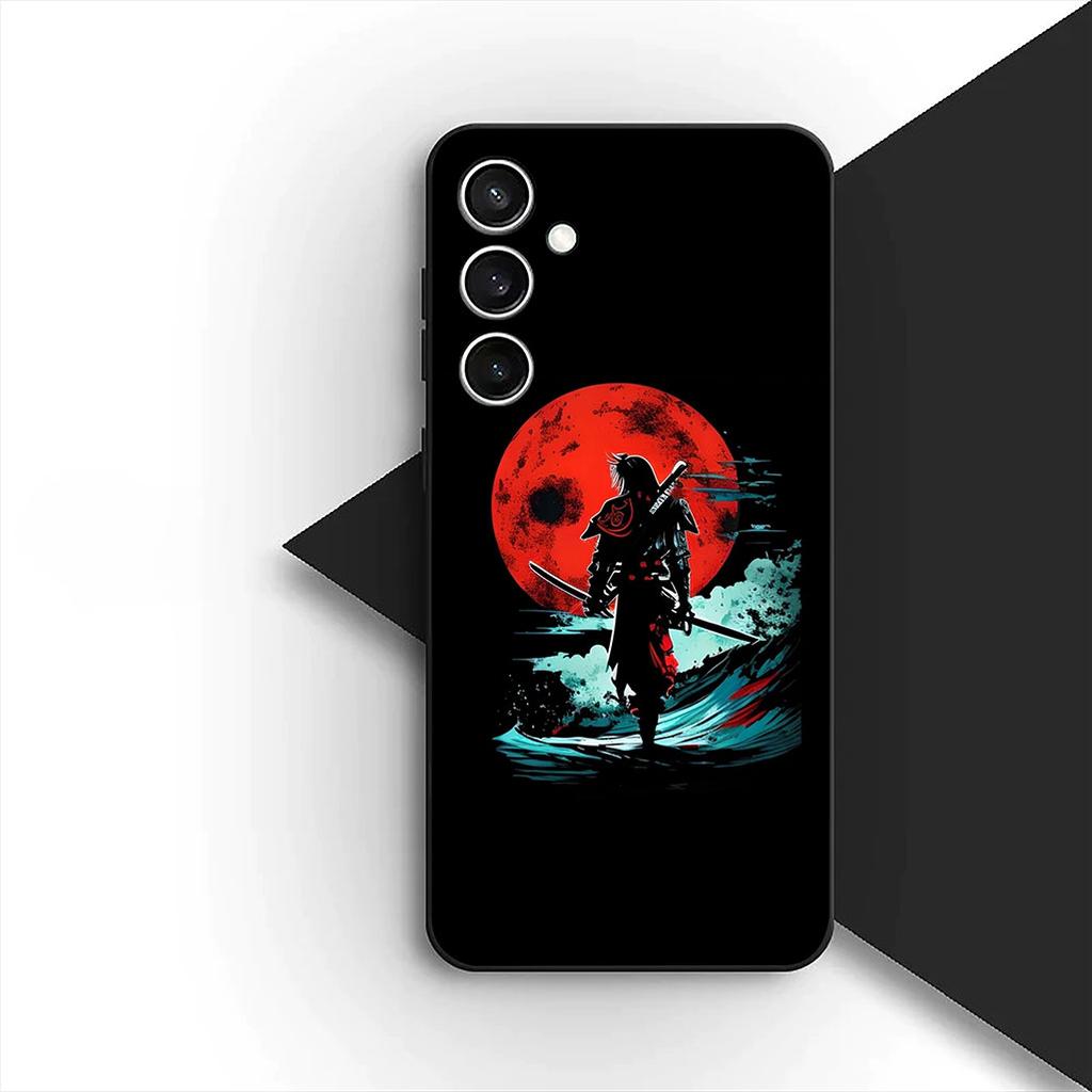 Cover for Samsung Galaxy S20 S22 S21 FE Ultra Plus A07 A17 A15 A16 A25 A57 A37 Casing Phone Case Bushido Samurai Yin Yang