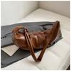 Lazy Wind Retro Large-capacity Bag Women's 2025 Autumn New Pleated Dumpling Bag Casual High-value Shoulder Bag