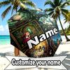 Custom Name Personalized My Neighbor Totoro Print Umbrella, Auto Open Close, 8‑Rib Sturdy Frame, Commute Camping Hiking Use, Birthday Gift