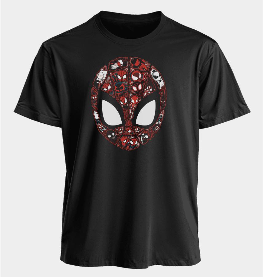 Men's and Women's T-shirts Spider-Man Summer American Style Spring and Autumn Loose Oversized Casual Short-sleeved