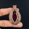 Ruby Pendant Gemstone Jewelry, 999 Copper Wire Wrapped Handmade Pendant, Latest Design Jewelry