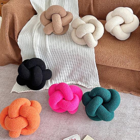 Подушка ручной плетеный узел круглый шарообразный плюшевый эластичный спальный диван-компаньон