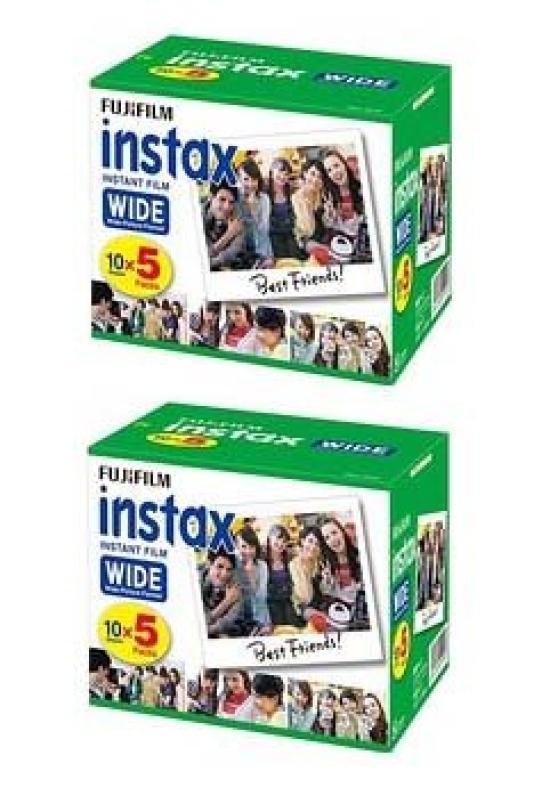 Fujifilm Instant Color Film Instax Wide 5 Pack X 2 (100 Sheets)