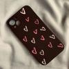 Red Pink Heart for Apple 17 Mobile Phone Case for IPhone16Pro Protective Case 15promax New for IPhone
