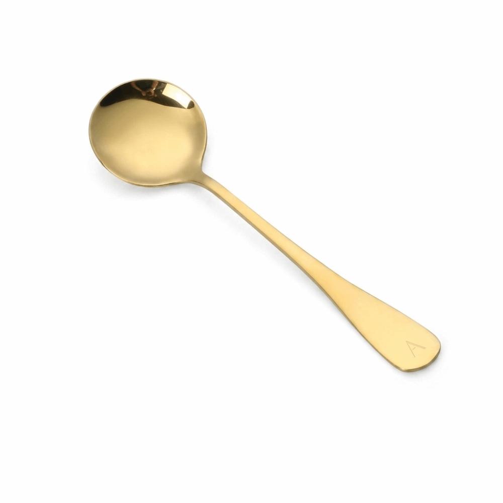 5Pcs Rustless Steel Dinner Spoon Smooth Polished Dessert Spoon Heavy Duty Serving Spoon For Cereal
