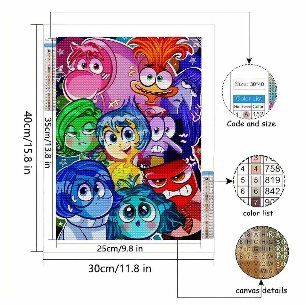 5D Diy Diamond Painting Cute Cartoon Characters Full Drill Rhinestones Mosaic Embroidery Handmade Products Home Decor Gift