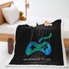 Game Console Model 3D Digital Printing Thickened Lamb Wool Crystal Fleece Blanket One Piece