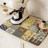 Коврик для сушки посуды Yousheng, износостойкий нескользящий супервпитывающий коврик для сушки посуды с изысканным рисунком, подставка для обеденного стола