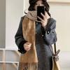 New Korean Scarf Winter Scarf Retro Style Letter Versatile Winter Atmosphere  Shawl  Warm Towel