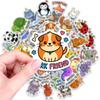 50 милых животных мультяшных наклеек, Разные милые питомцы DIY наклейки, Наклейки для e-commerce, ручного дневника, стакана для воды
