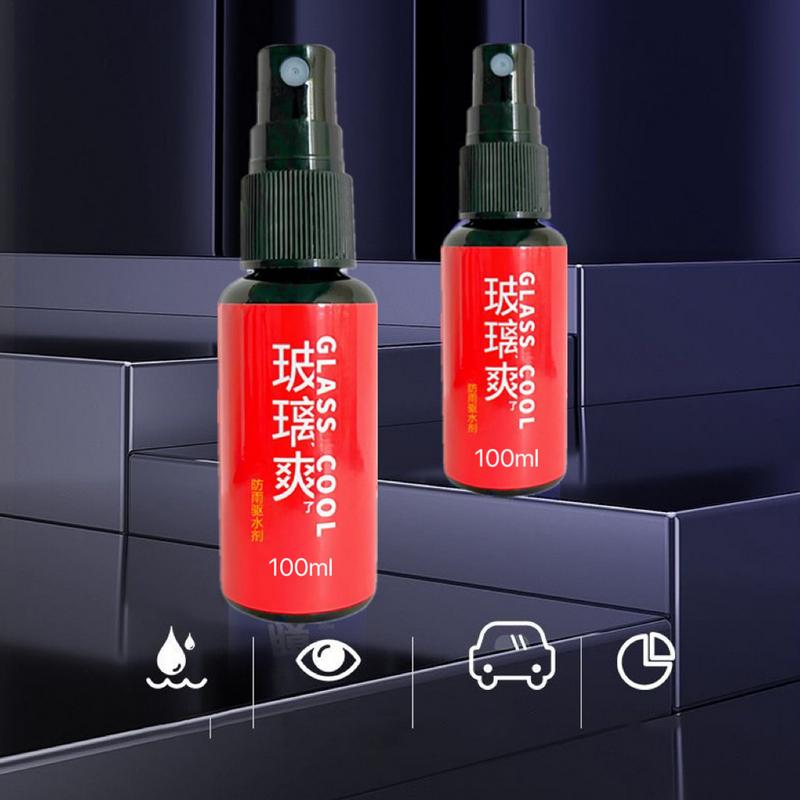 Car Waterproof Spray Glass Anti-Rain Agent Vehicle Rainproof Spray Wear-Resistant Mirror Nano Coating Rearview Rainproof Coating