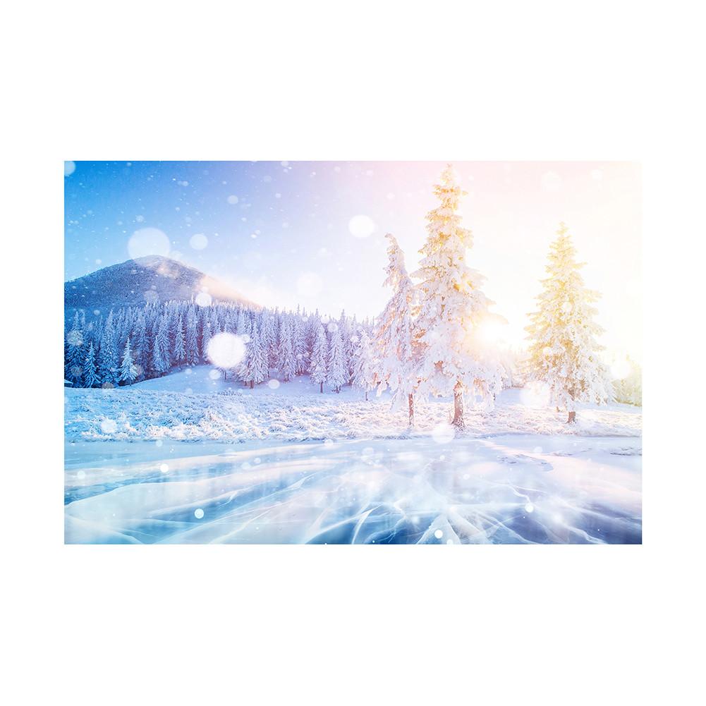 Рождественский постер со снежной сценой, фестивальные фоновые декорации для домашнего декора, вечеринок, студий, уличных празднований, свадьбы