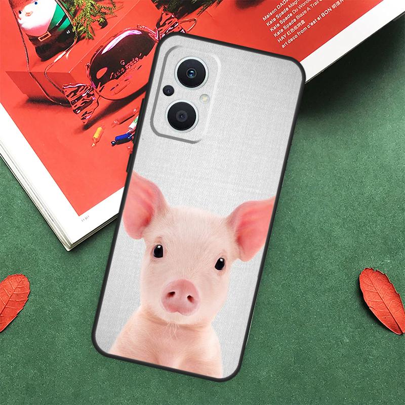 Милый поросенок Чехол Для OPPO Reno 7 8 Lite 8T 10 11 12 13 Pro 12F 13F 14F OPPO Find X8 X6 X5 X9 Pro Обложка