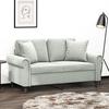 VidaXL 2-seater Sofa with Light Grey Pillows 120 Cm Velvet, Sofa, Upholstered Sofa, Living Room Seat, Loveseat, Sofa 3200935