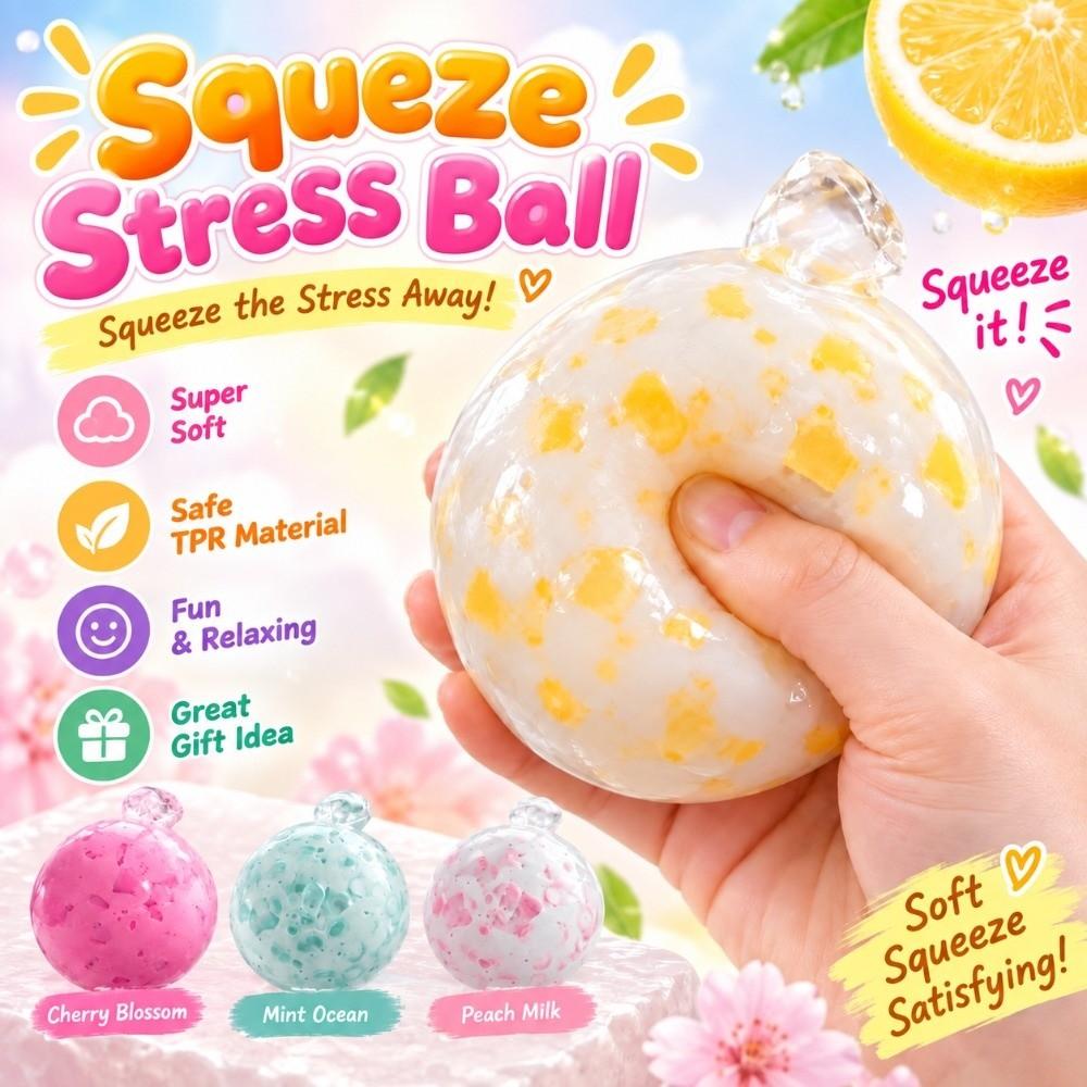 Soft Texture Squeeze Ball Slow Rising Fidget Toy Durable Stress Relief Toy Stress Relief