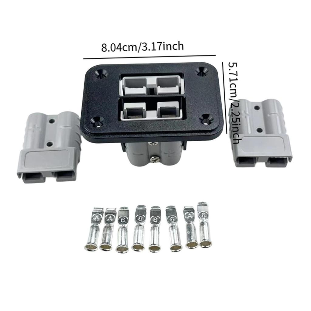 Flush Mount Recessed Plate 50A Plug Mounting Panel Caravan 13 Pin Connector for Ships Yachts and Buses