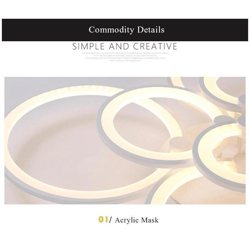 Потолочный светильник, современная акриловая светодиодная люстра, светильники для гостиной, спальни