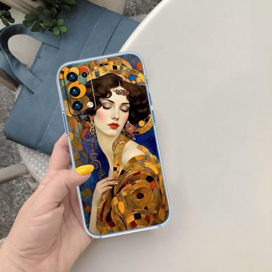 BF67 Густав Климт Прозрачный чехол из софтшелла для Motorola Moto Edge 20 30 40 50 S30 Fusion Ultra Pro Neo Lite + G200 G23