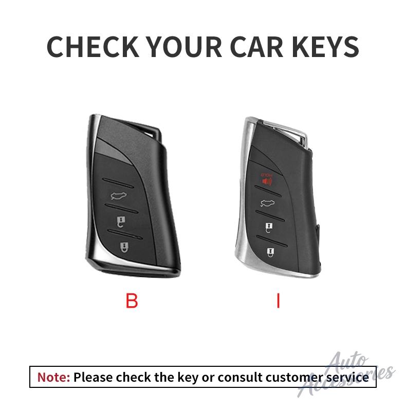 YOM1 3/4 Button Car Key Fob Case Cover Holder Shell For Lexus UX ES UX200 UX250h ES200 ES300h ES350 US200 US260h Protection Accessory