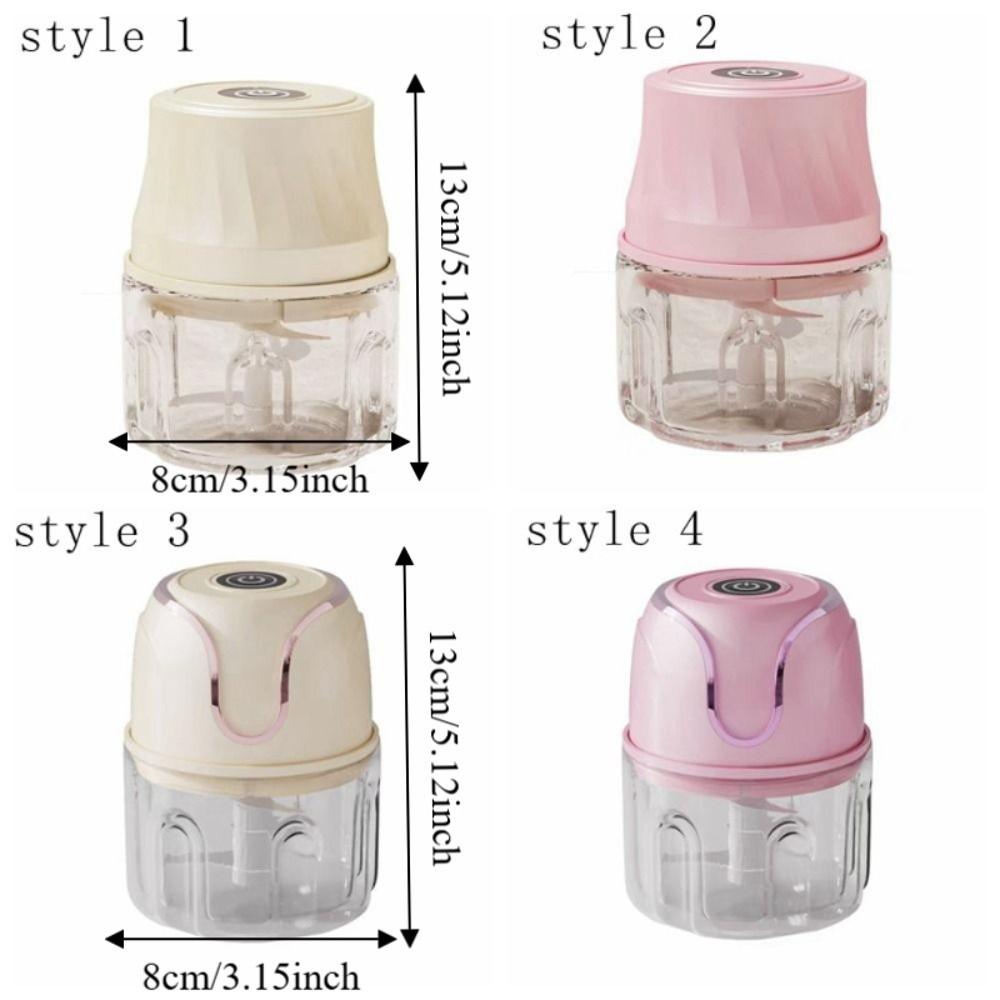 350ml Baby Food Processor Wireless Vegetable Grinder Multifunctional Mini Meat Grinder Camping