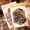 Miniature House Ancient-Style Stickers Cabin Scene DIY Decoration Stickers  Scrapbooking