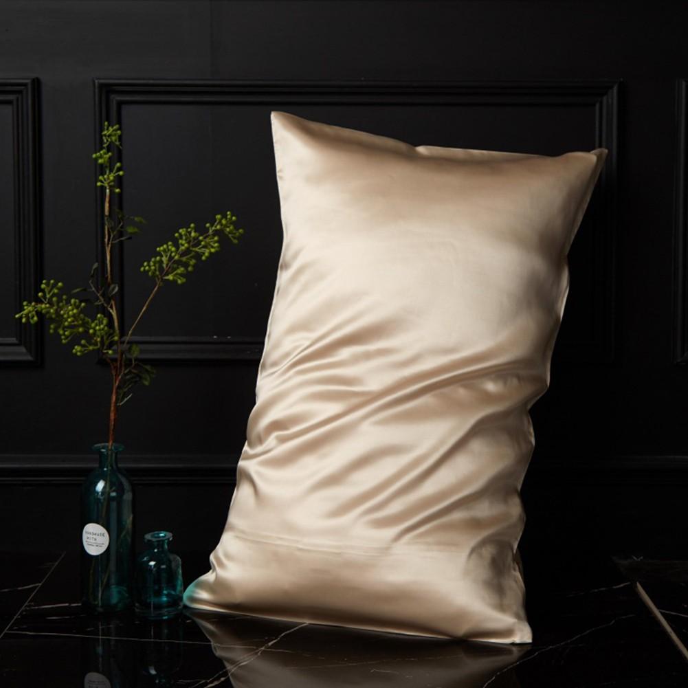 100% шелковая наволочка, однотонная стандартная спальня