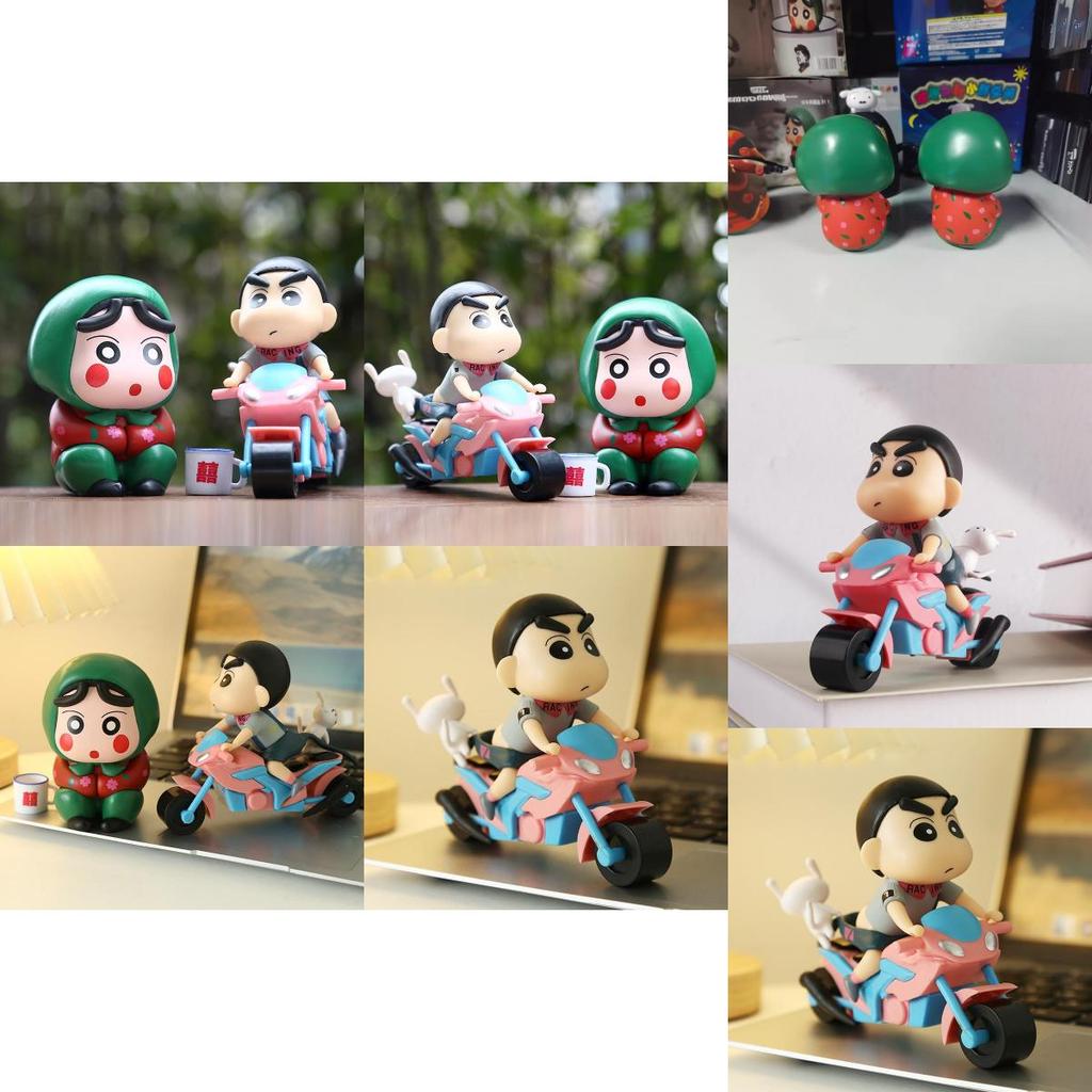 Креативная ПВХ фигурка мотоциклиста Шинноске, милая, необычная настольная декорация, идея для подарка