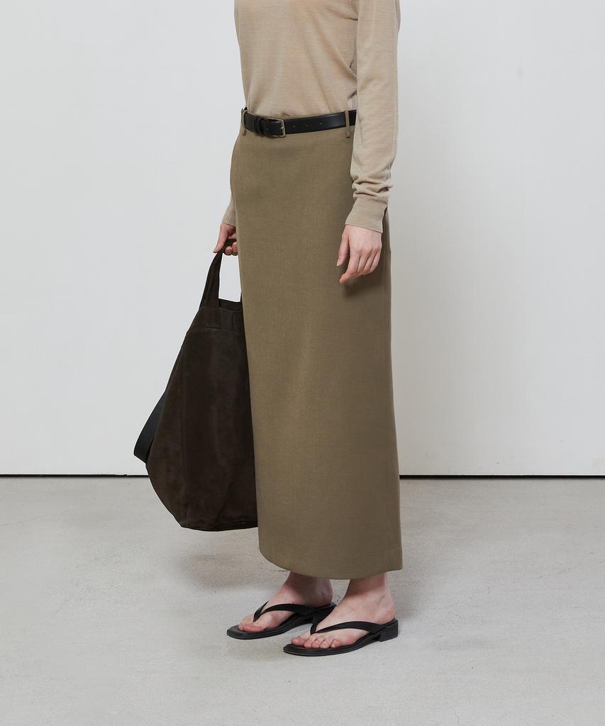 Notia Standard Fit Long Skirt - Khaki