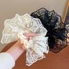 Korean Lace Hair Tie: Chic Women's Fashion Floral Elastic Hair Accessory 2025